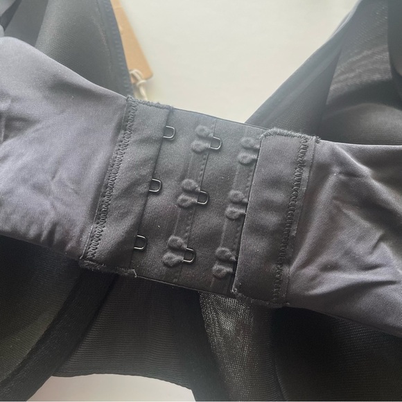 Skims Weightless Demi Bra Women’s Size 44H Black Onyx Underwire Mesh Sheer - Picture 7 of 11